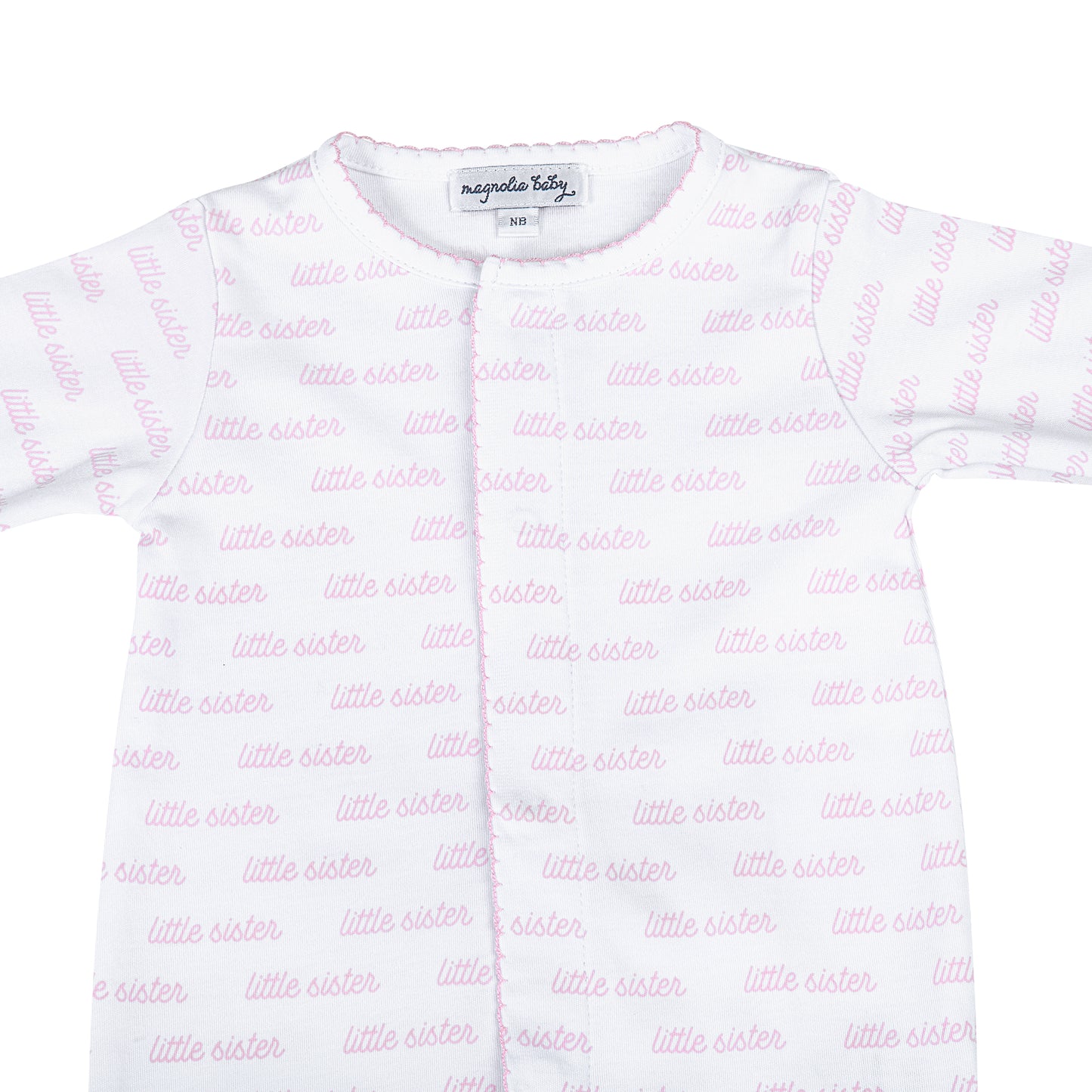 Little Sister Print Footie