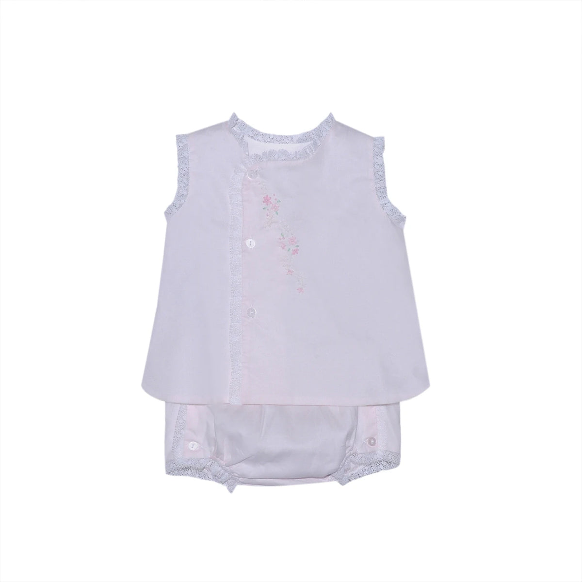 Pink Blanche Diaper Set - Florals