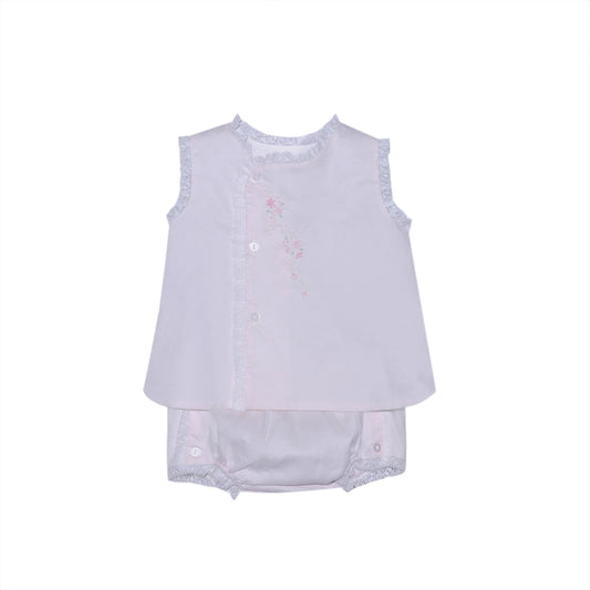 Pink Blanche Diaper Set - Florals