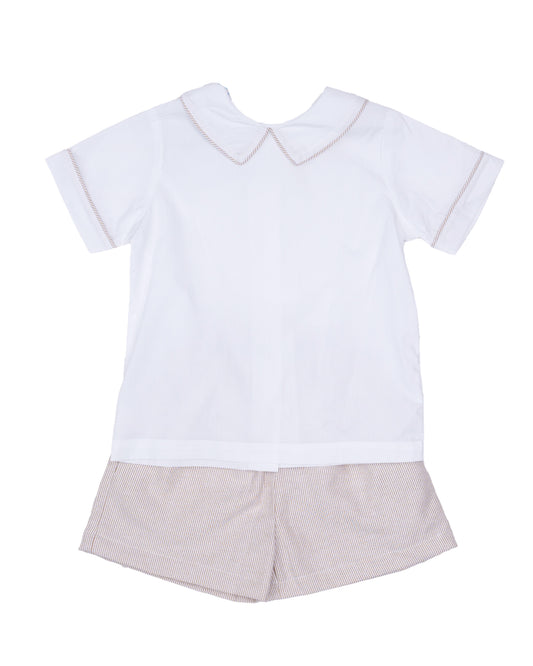 Sandbar Stripe John Short Set