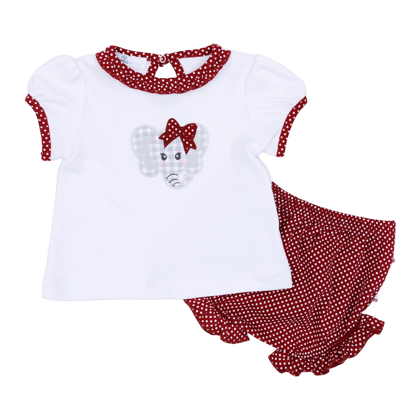 Crimson Cutie Girl Diaper Set