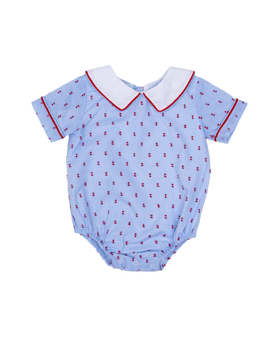 James Star Spangled Swiss Dot Bubble