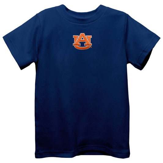 Auburn Embroidered Logo Navy T-Shirt