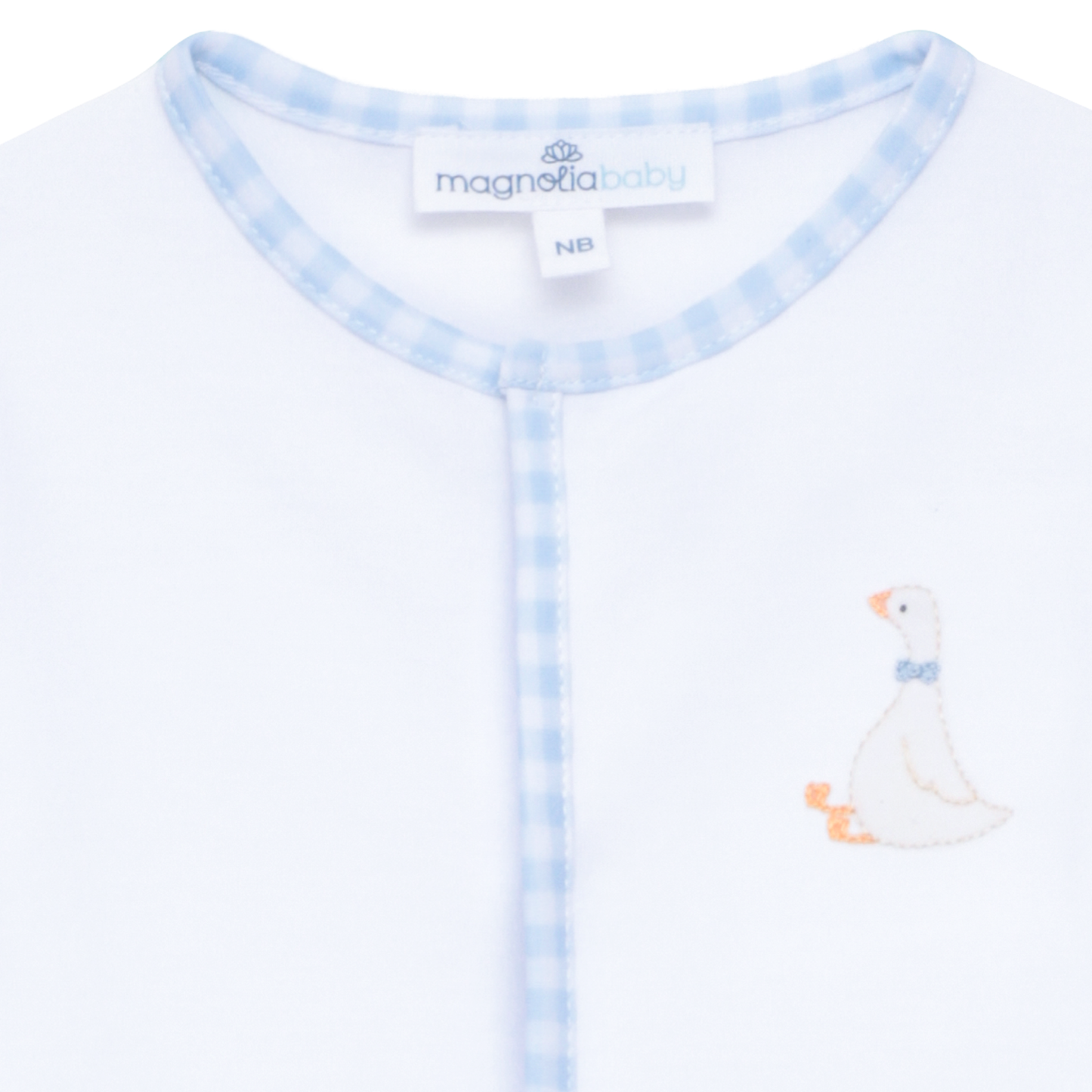 Silly Goose Footie - Light Blue