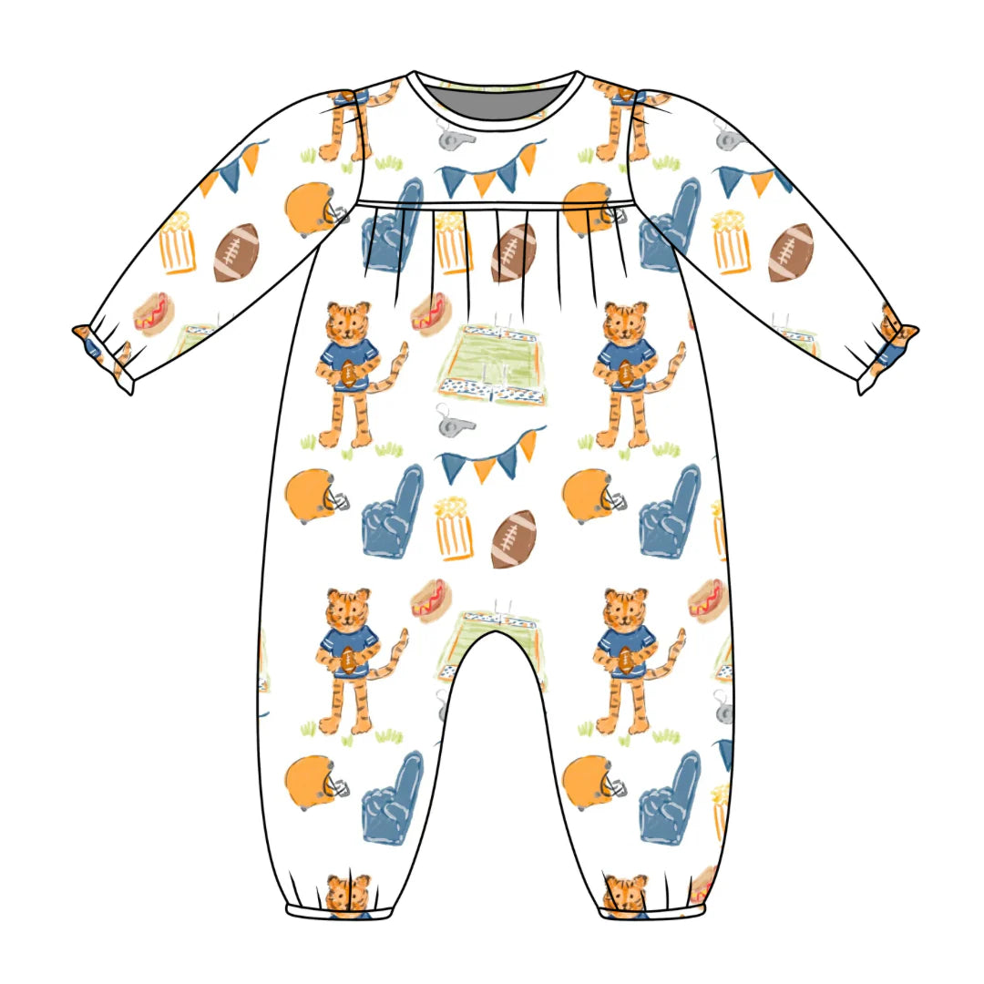 Game Day Tiger - Ruthie Romper *PREORDER