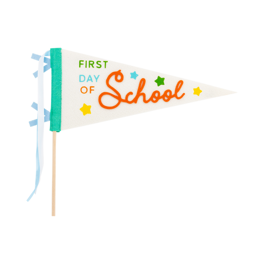 First Day Felt Pennant Cream