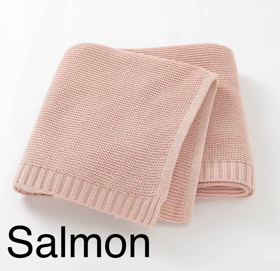 Nap Time Cotton Blanket - Salmon
