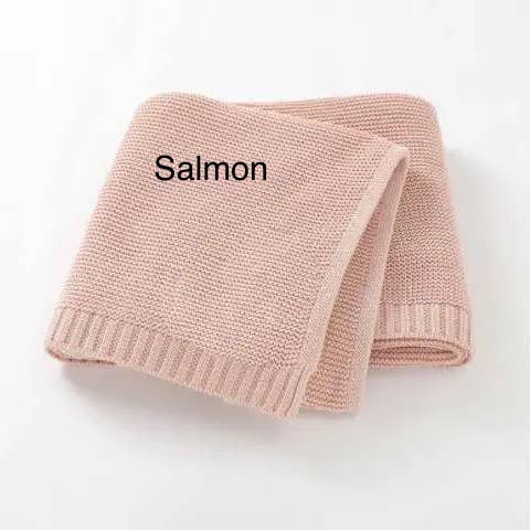 Nap Time Cotton Blanket - Salmon