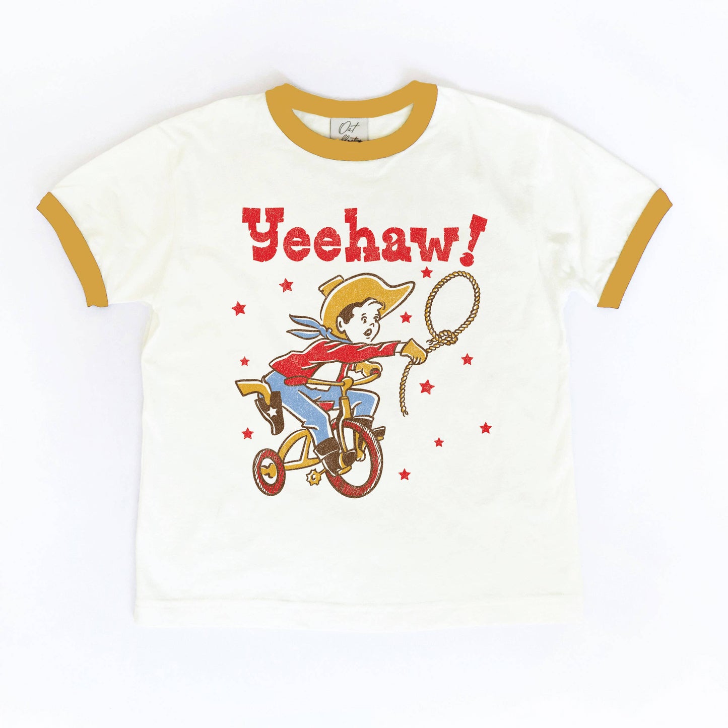 YEEHAW! Toddler Ringer Graphic Top