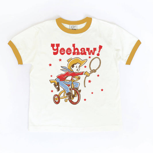 YEEHAW! Toddler Ringer Graphic Top