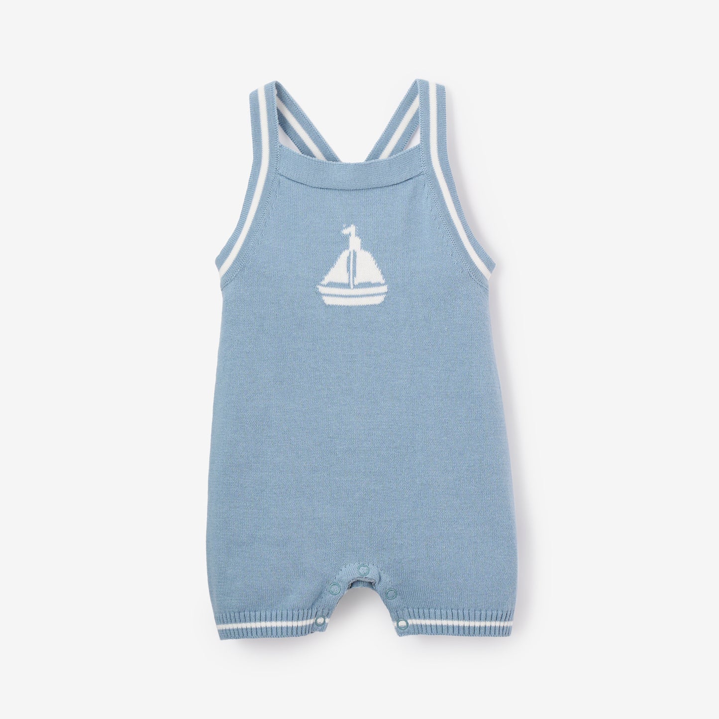 Blue Nautical Knit Overall