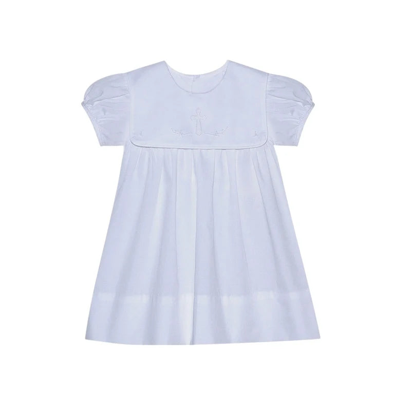 White Ellis Dress - Cross