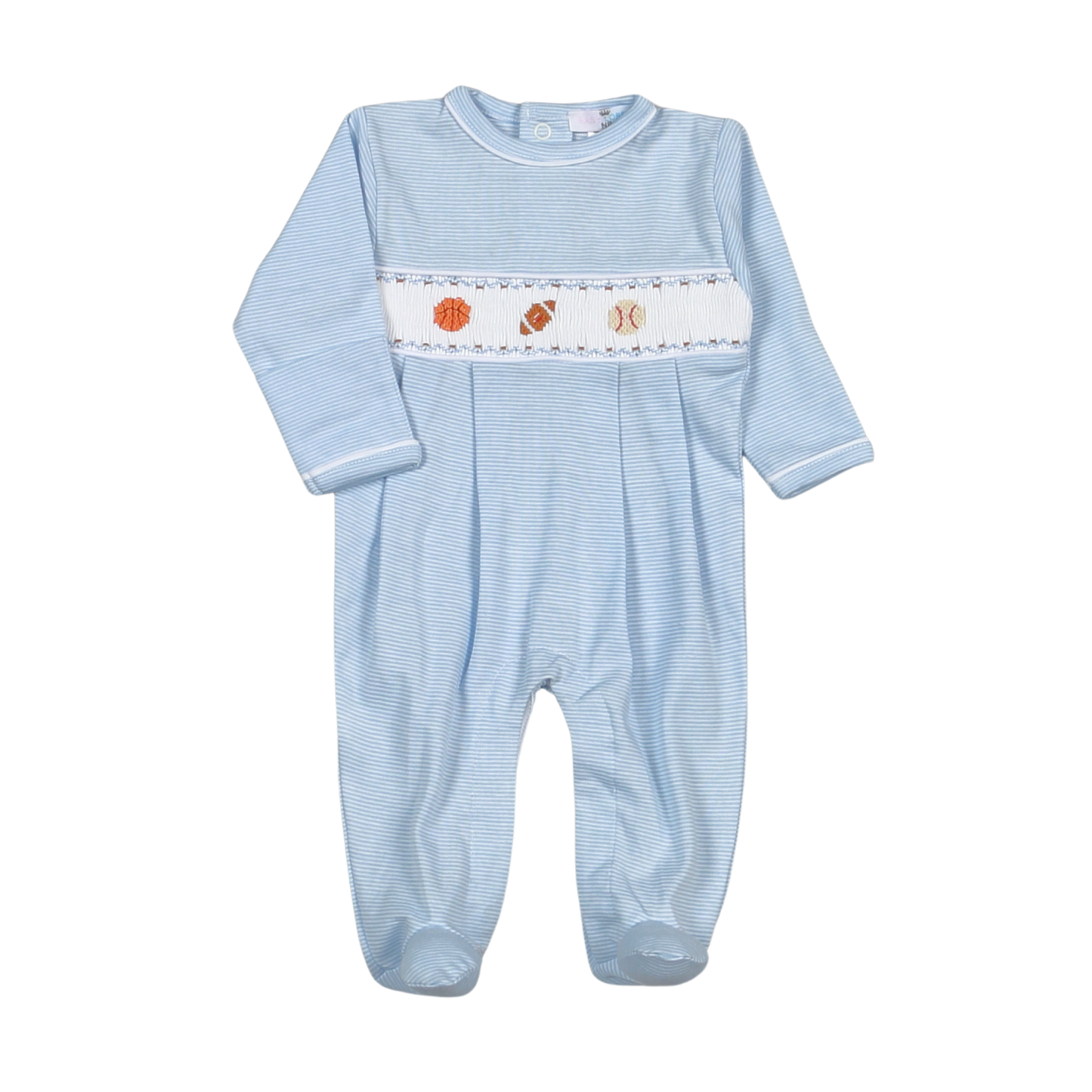 Sport Hand Smocked Pima Footie