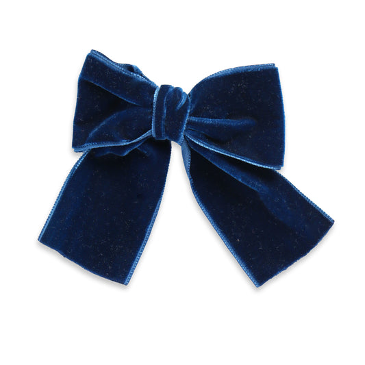 Sailor Bow Navy Velvet
