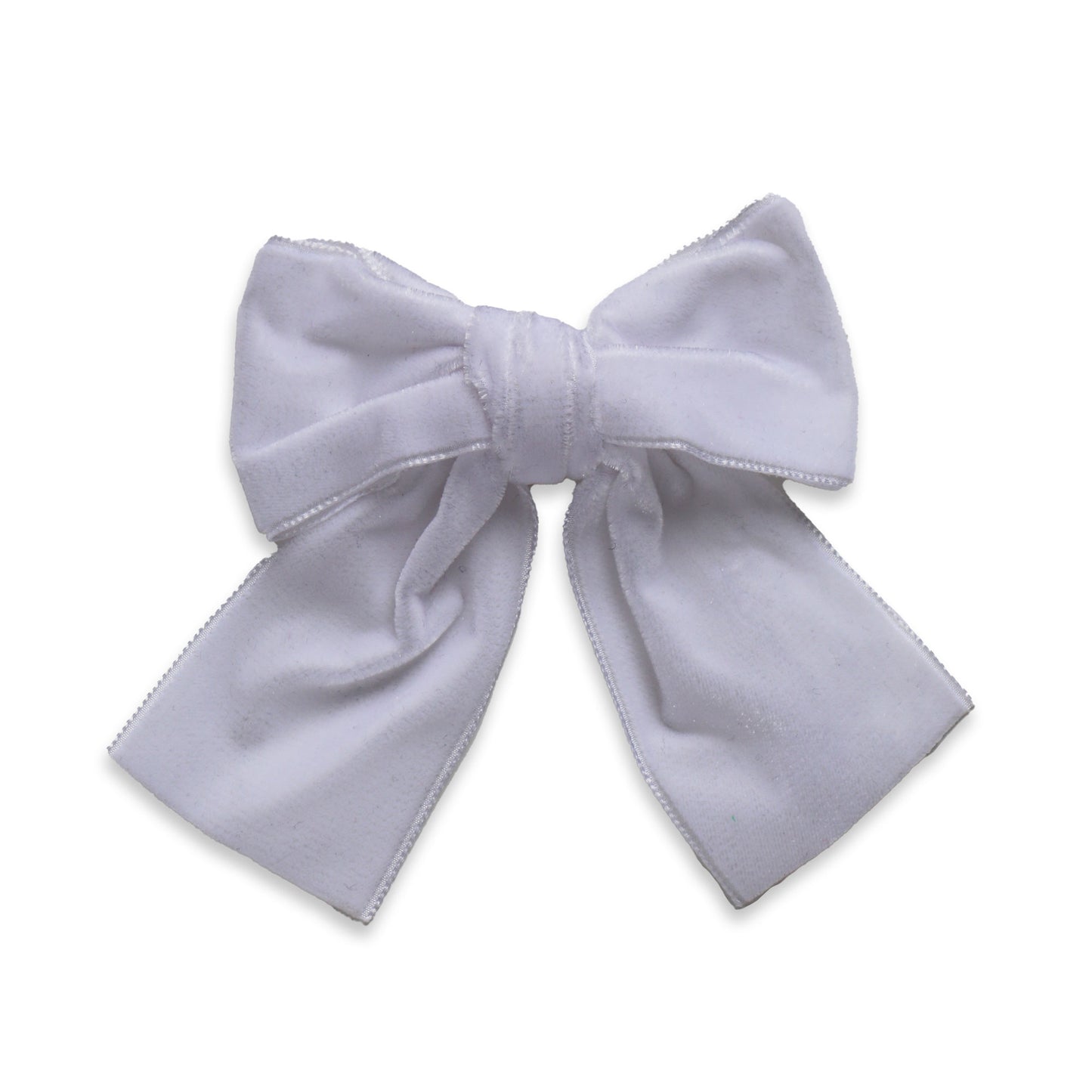 Sailor Bow White Velvet