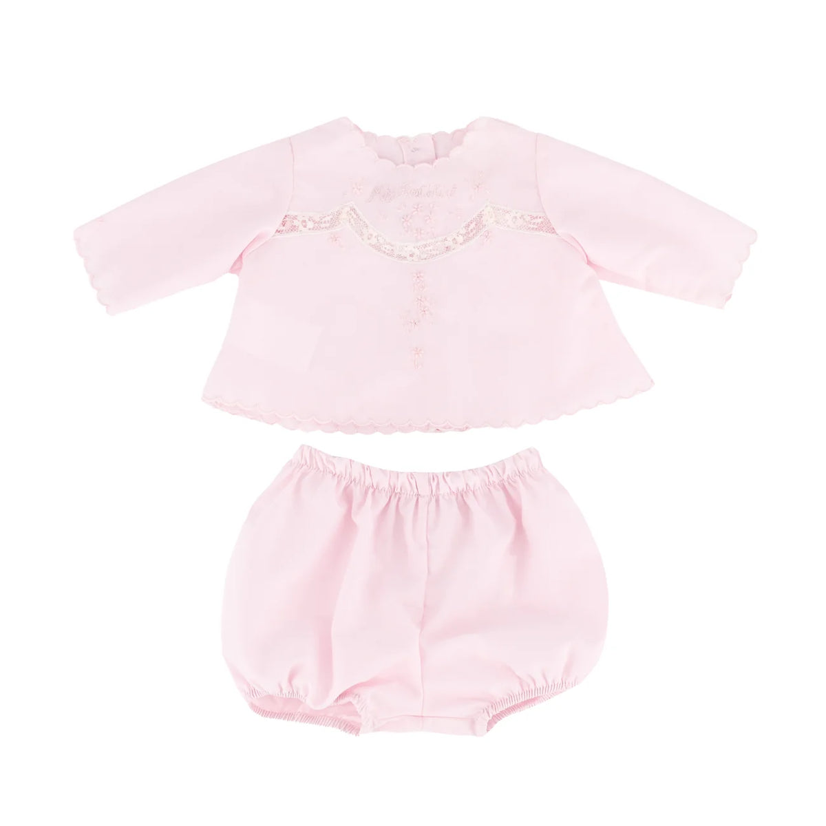 Baby's "First Shirt" with Bloomers - Pink