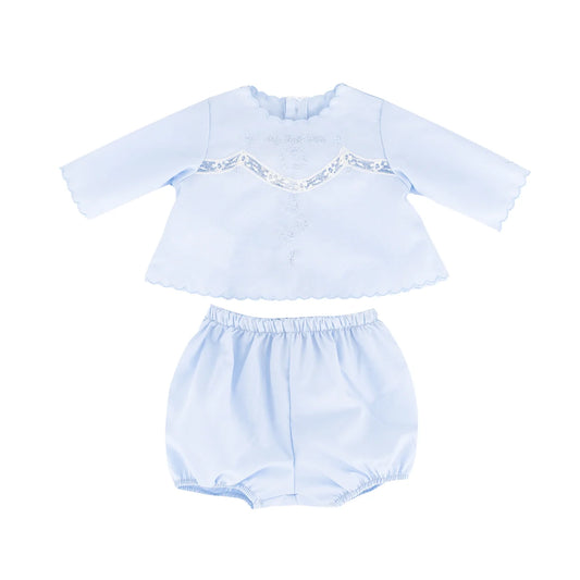 Baby's "First Shirt" with Bloomers - Blue