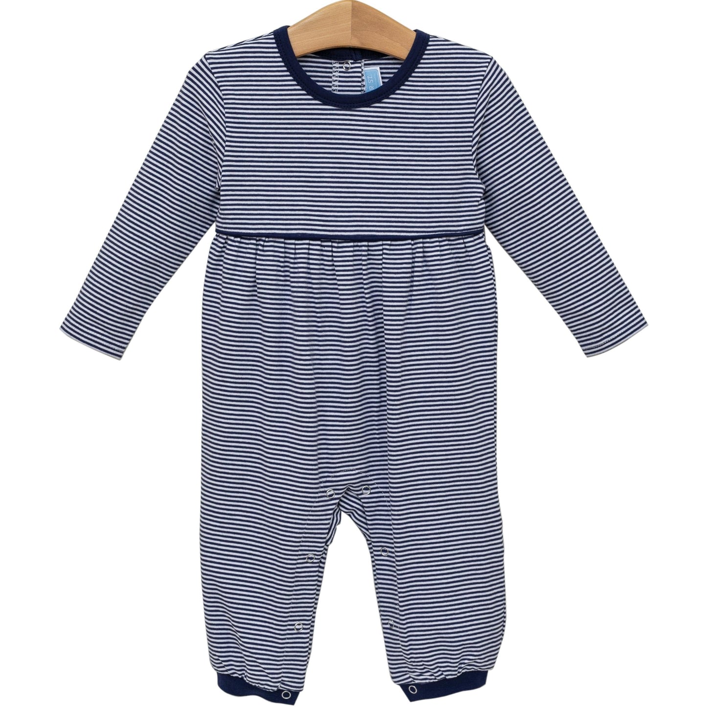 Bennett Romper - Navy Stripe
