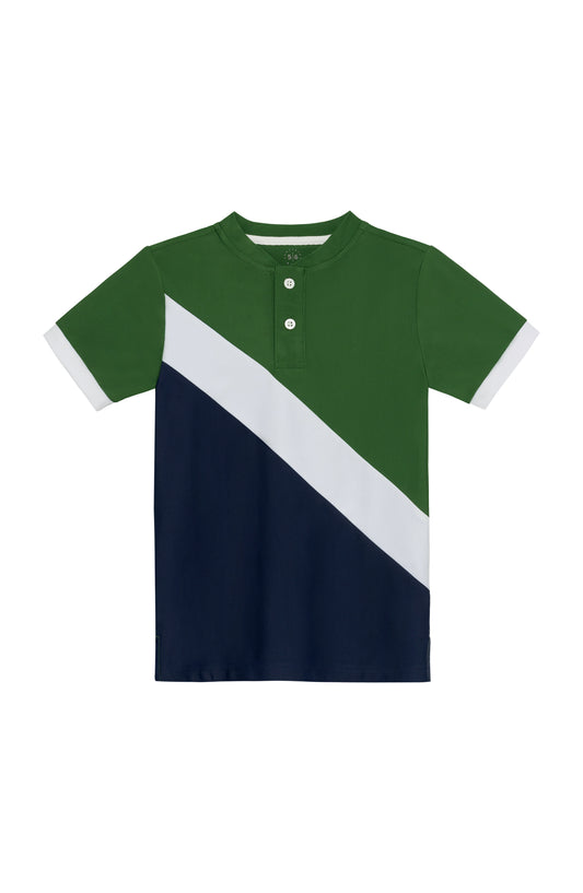 Cross-Court Blade Shirt / Green Navy
