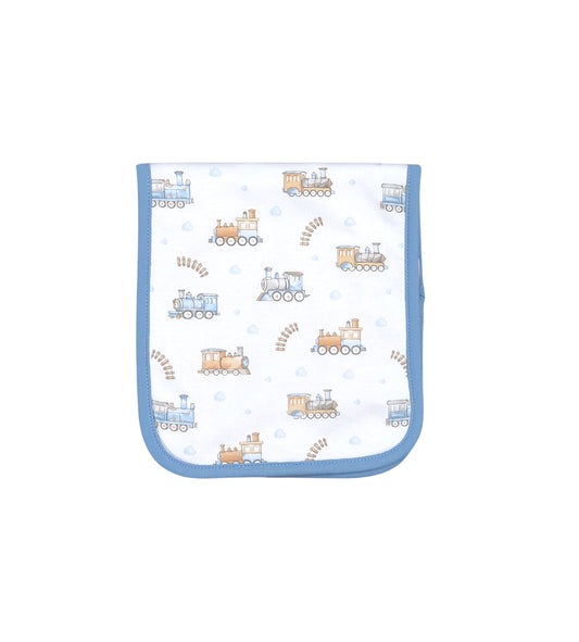 Choo Choo Pima Burp Cloth
