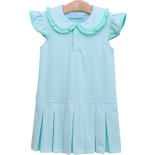 Camilla Dress Mint Stripe