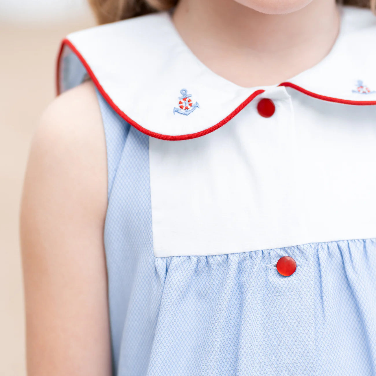 Sadie Girl Dress - Nautical