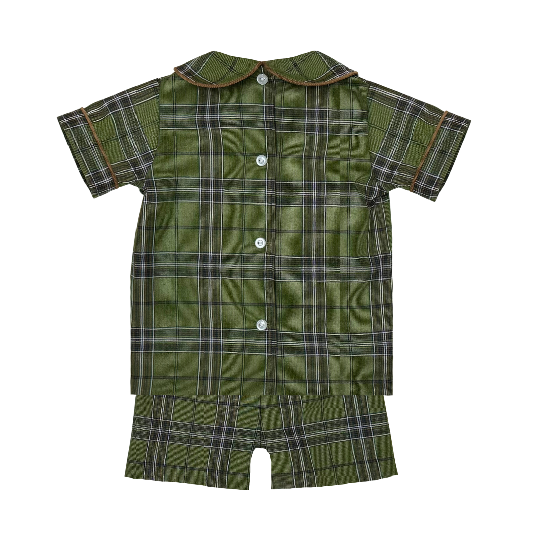 Olive Highland Peter Shorts Set