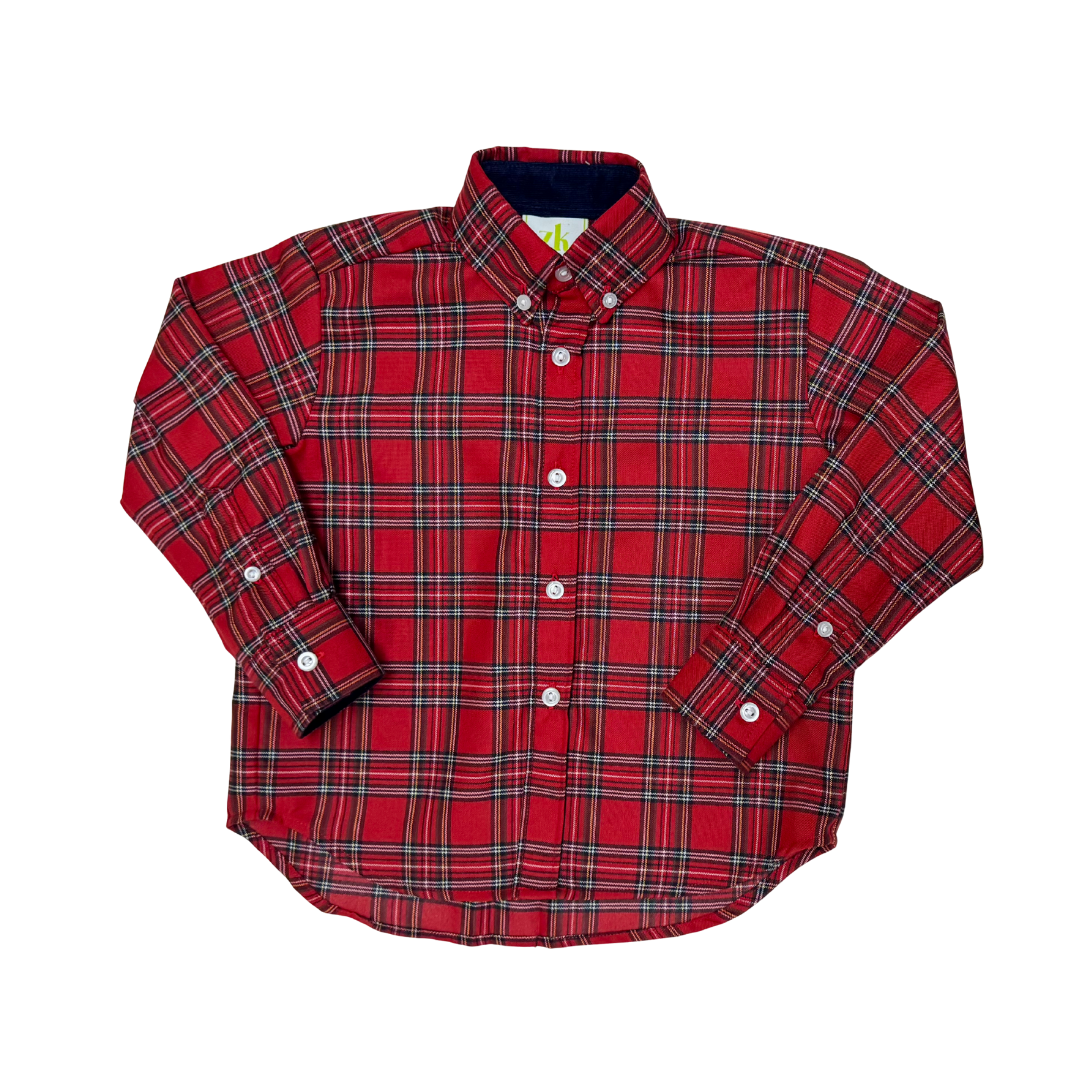 Royal Red Plaid Alton Shirt
