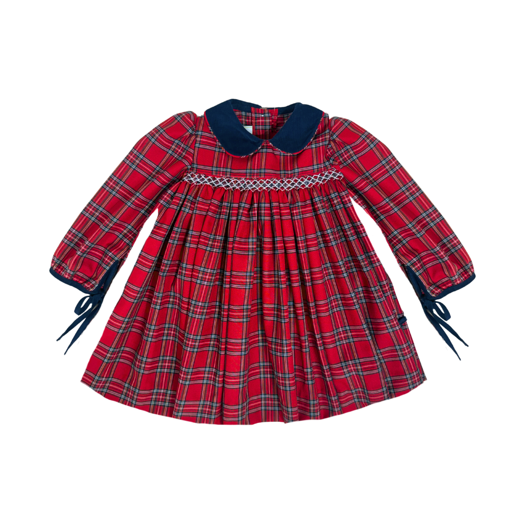 Royal Red Plaid Brianne Dress
