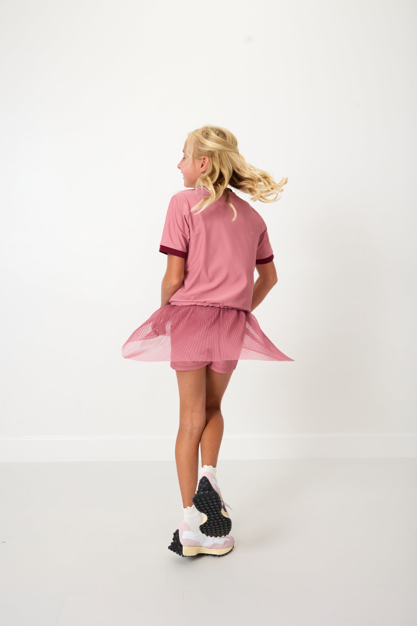 Dusty Pink Top and Skirt Set