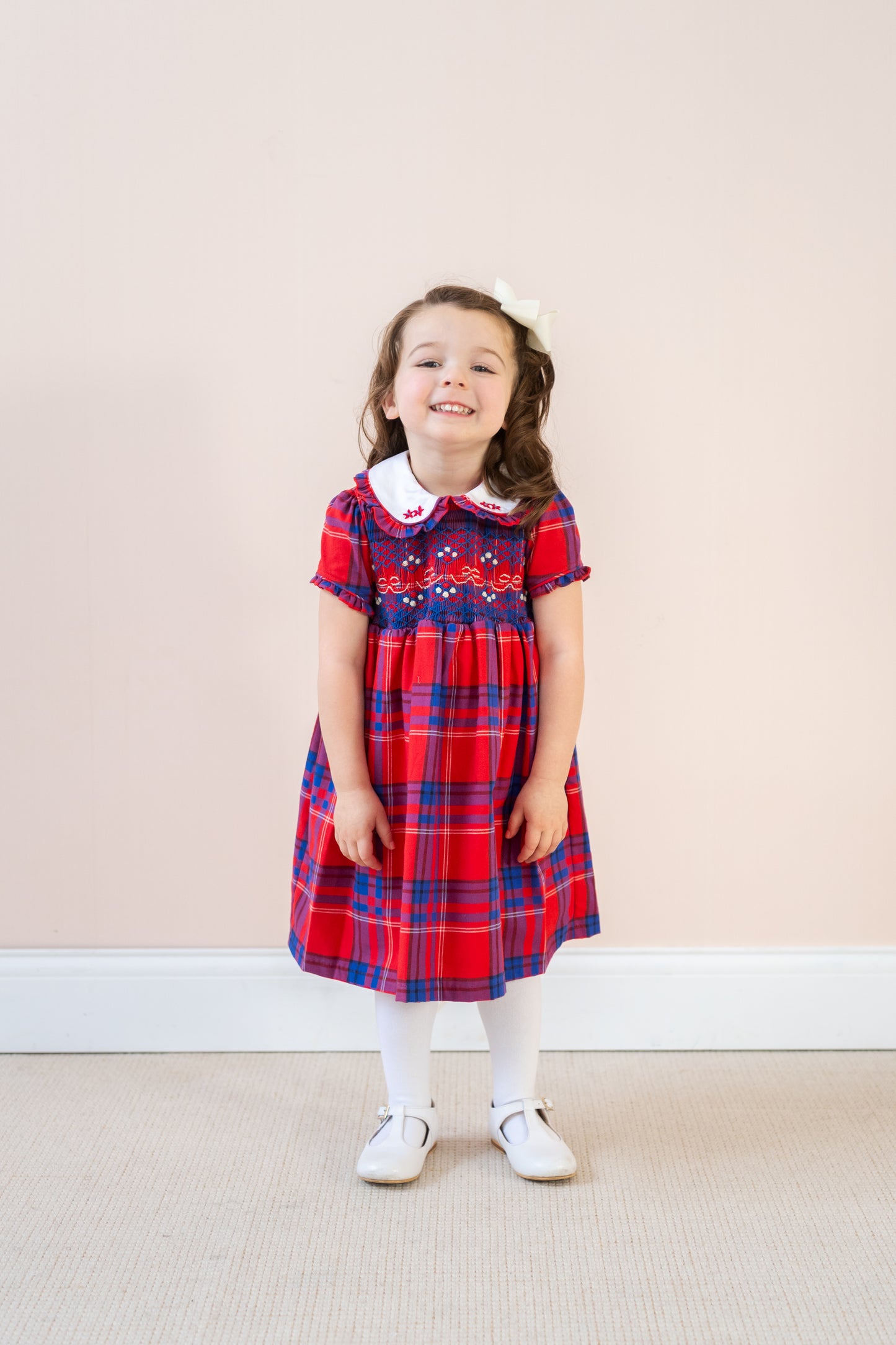 Ariella Dress - Red Plaid