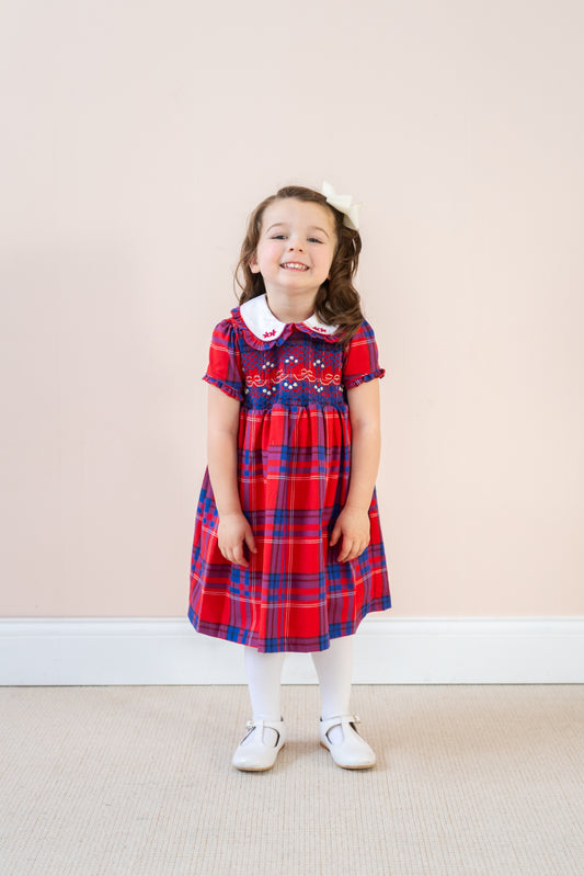 Ariella Dress - Red Plaid