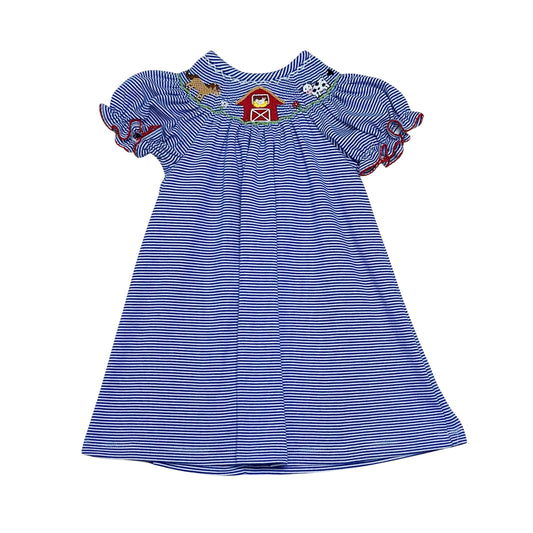 Farm Smocked Bishop Dress