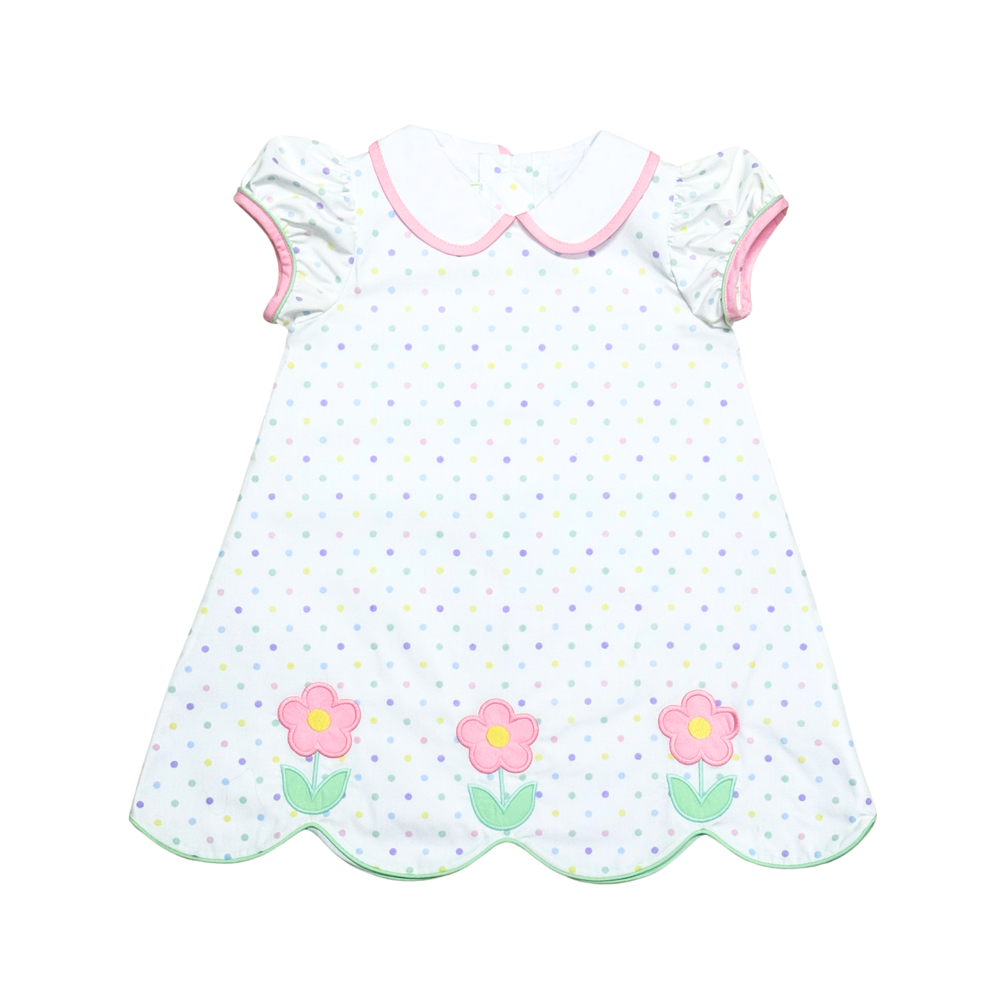 Flowers Polka Dot Kendall Dress