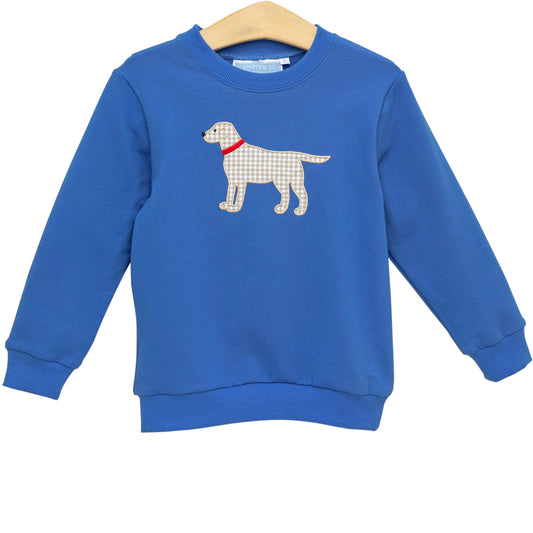 Dog Blue French Terry Pullover