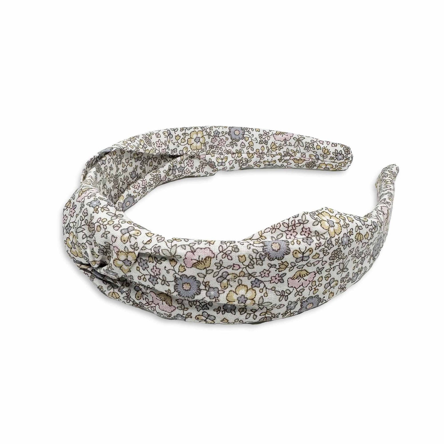 Winter Flowers Knotted Headband 1"