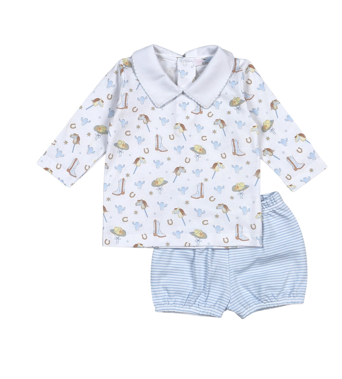 Howdy Baby Pima Diaper Set