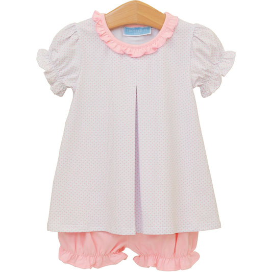 Harriet Bloomer Set Light Pink Dot