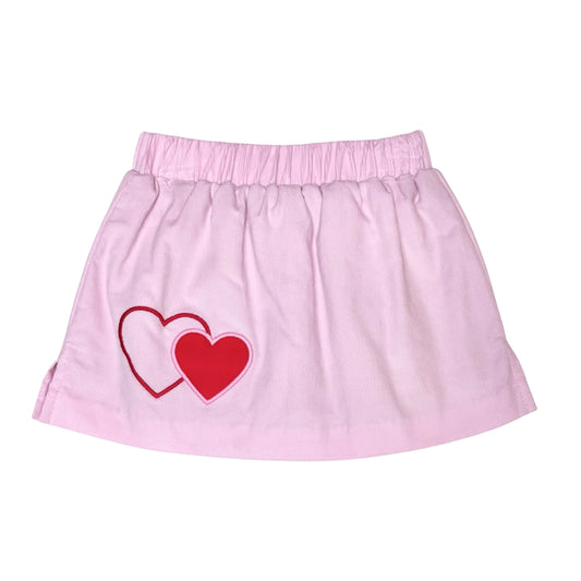 Hearts Miley Skort Pink Cord
