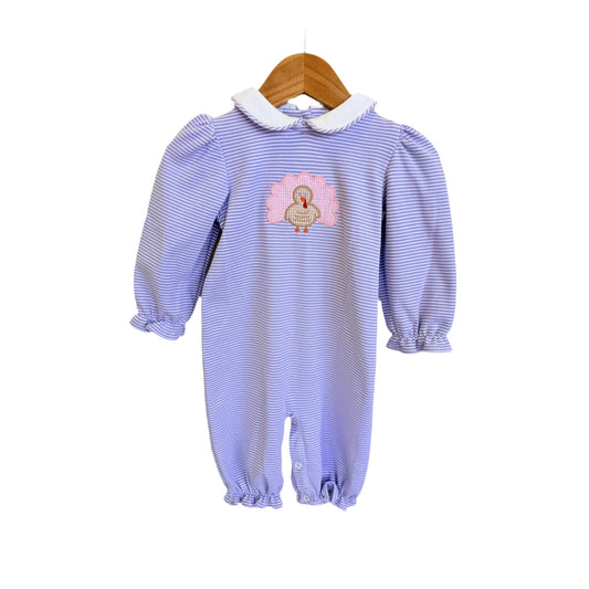 Purple Turkey Applique Romper