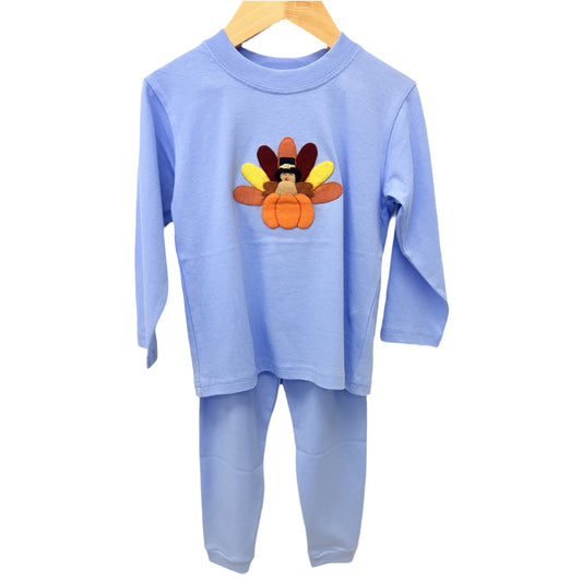 Turkey Blue Knit Jogger Set