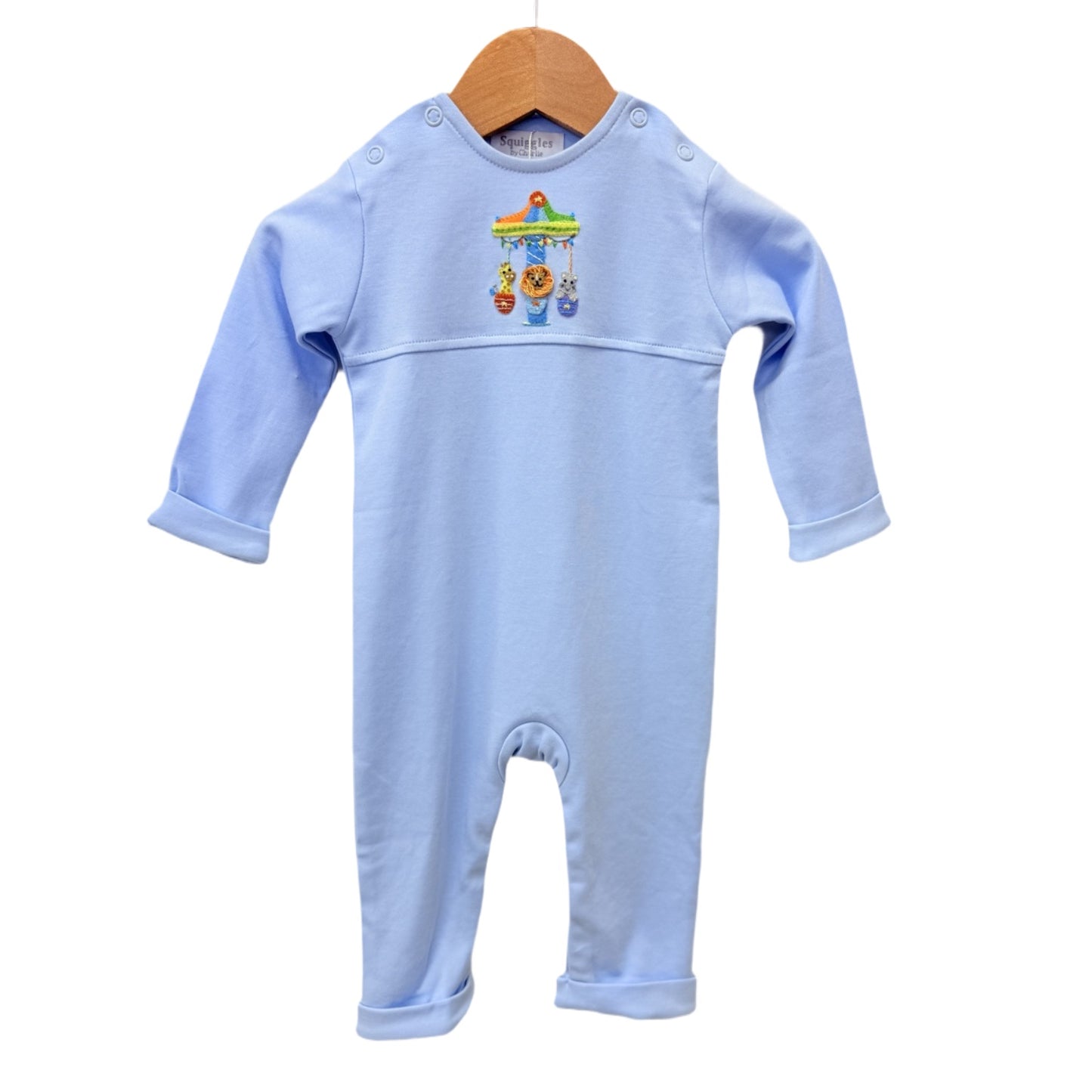 Carousel Friends Blue Long Romper