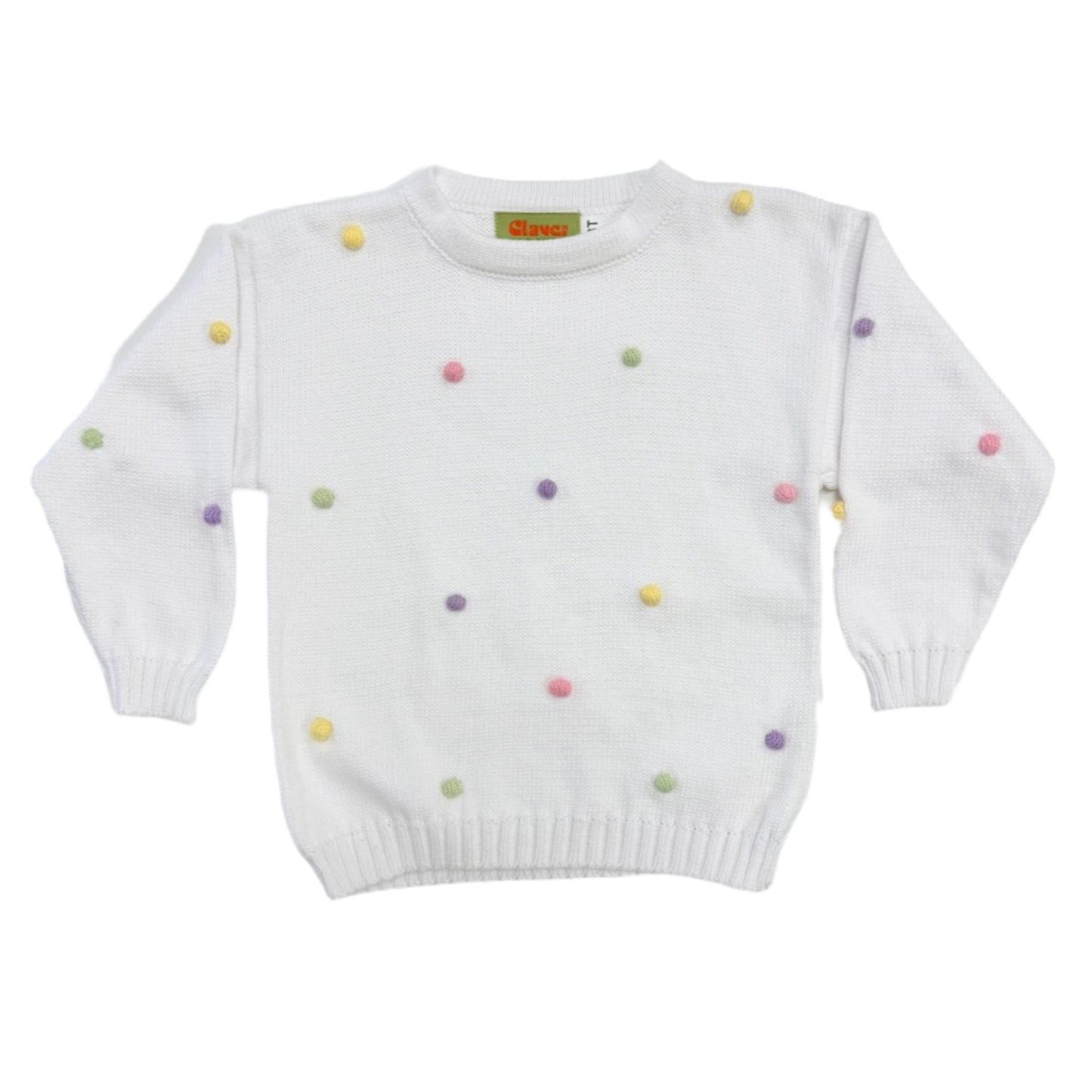 Pastel Pom Pom Sweater