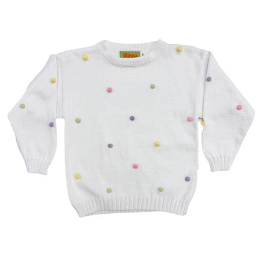 Pastel Pom Pom Sweater
