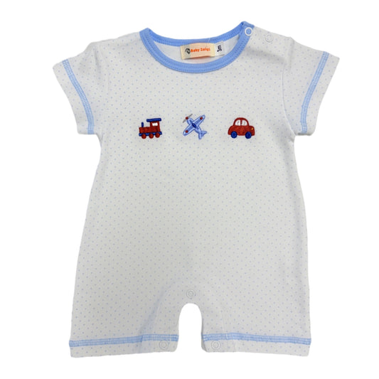 Train, Plane, & Car Boy Romper