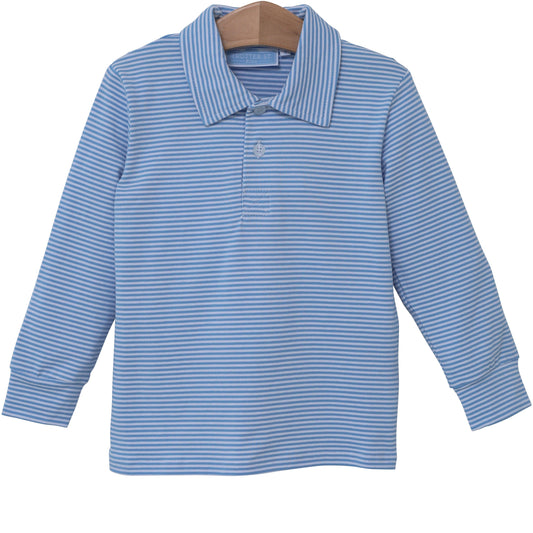 Jackson Polo - Cornflower Stripe