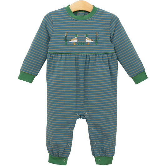 Mallard Embroidery Romper