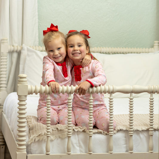 Santa Milk & Cookies Ruffle Lounge Set