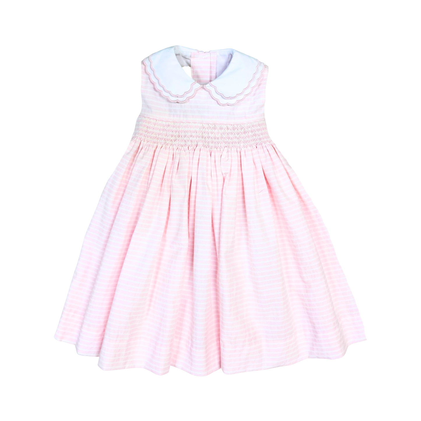 Pink Striped Smocked Marion Dress