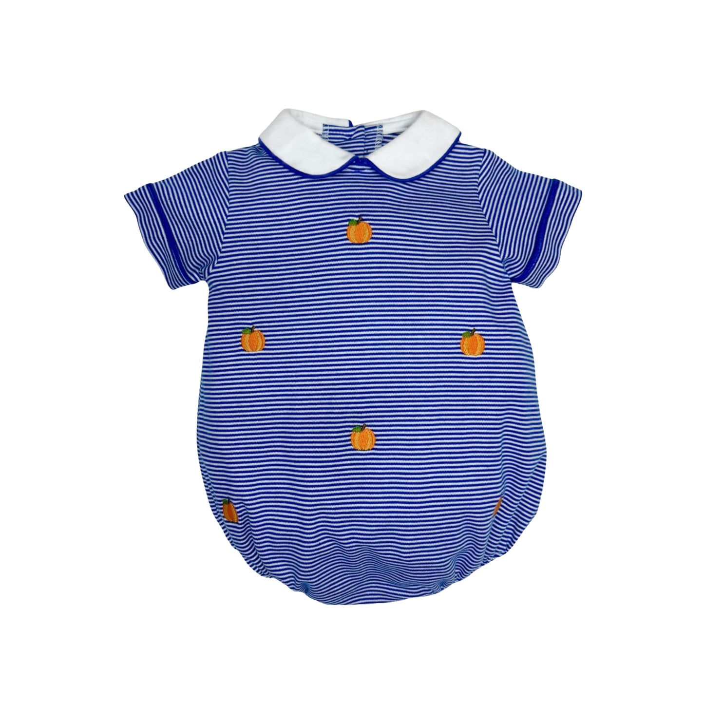 Mini Pumpkin Embroidered Blue Bubble